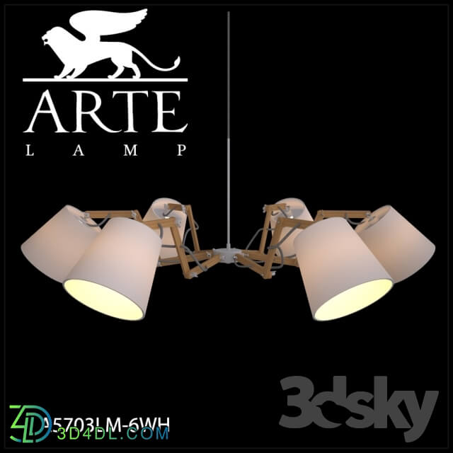 Ceiling light - Chandelier ArteLamp A5703LM-6WH