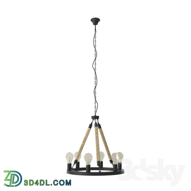 Ceiling light - 49694 Suspension FINDLAY_ 6x60W _E27__ d _ 560