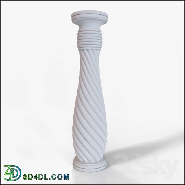 Decorative plaster - Column spiral