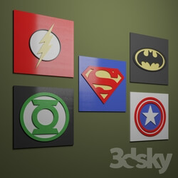 Miscellaneous - Signs of superheroes 