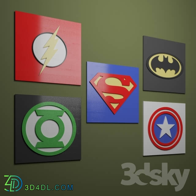 Miscellaneous - Signs of superheroes