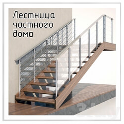 Staircase - Stairs of a private house. Staircase of a private house. 