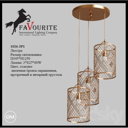 Ceiling light - Favourite 1026-3P1 chandelier 