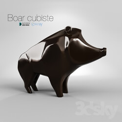 Other decorative objects - Boar Cubiste 