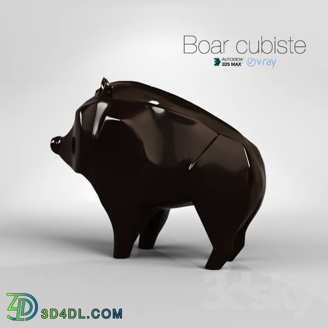 Other decorative objects - Boar Cubiste