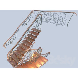 Staircase - Staircase with Bionic forgings 