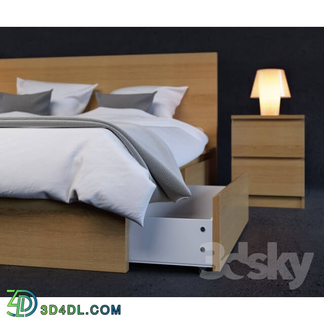 Bed - Bed IKEA MALM