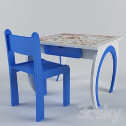 Table _ Chair - EduKids Wesoly Korsarz play-table 