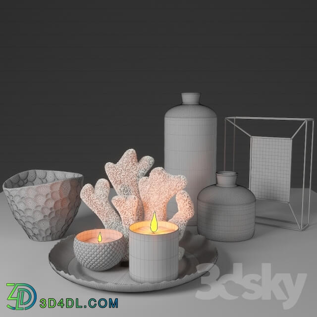 Decorative set - CORAL sCULPTURAL