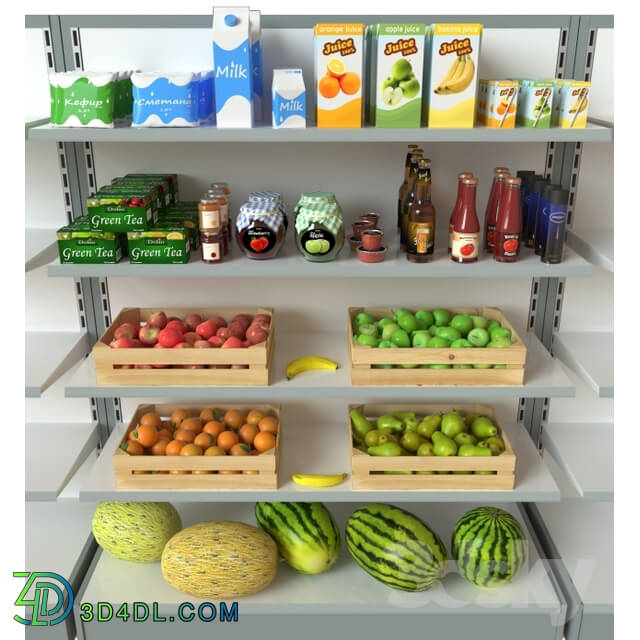 Shop - Rack with products