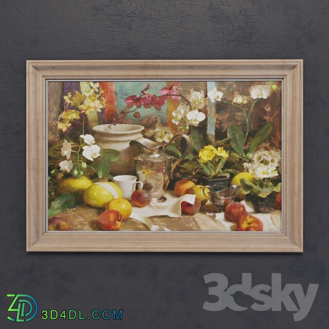 Frame - Keys Daniel J. Still life oil painting