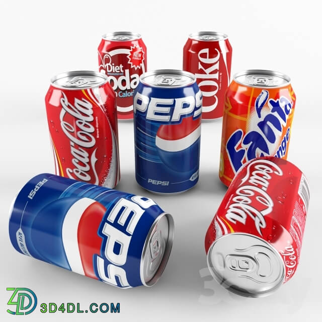 Food and drinks - Soft drink cans