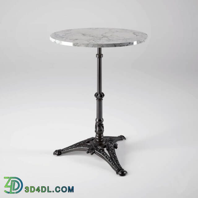 Table - foter iron marble table