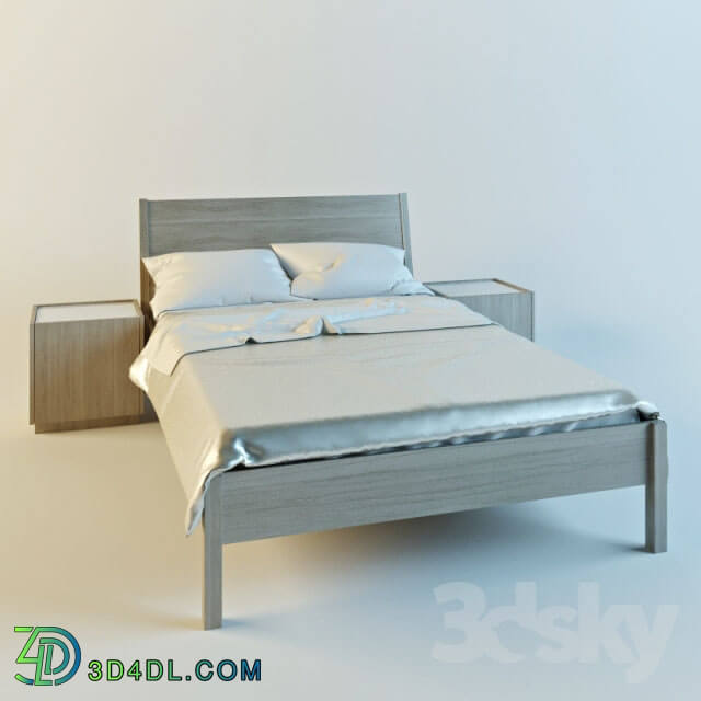 Bed - IKEA. Bed - NIVOLL _ curbstone-Nivoll