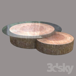 Table - Wooden Round Table 