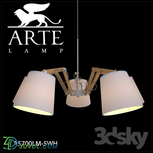 Ceiling light - Chandelier ArteLamp A5700LM-5WH