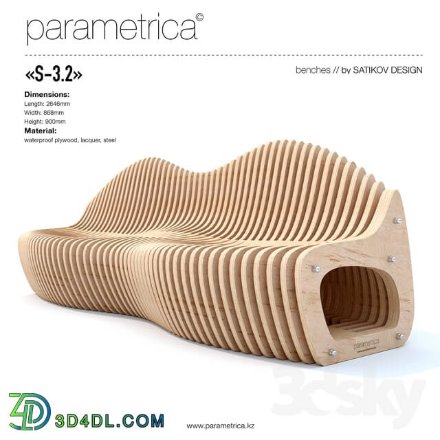 Other architectural elements - The parametric bench _Parametrica Bench S-3.2_