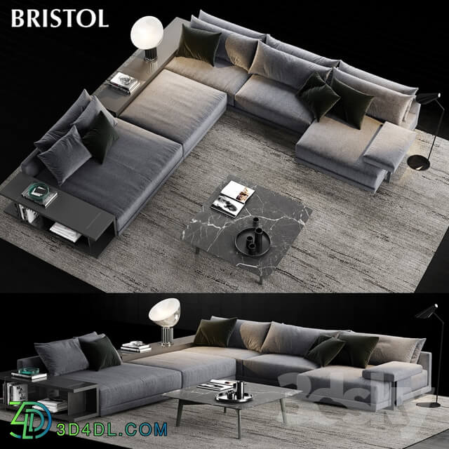 Sofa - Poliform Bristol Sofa 3