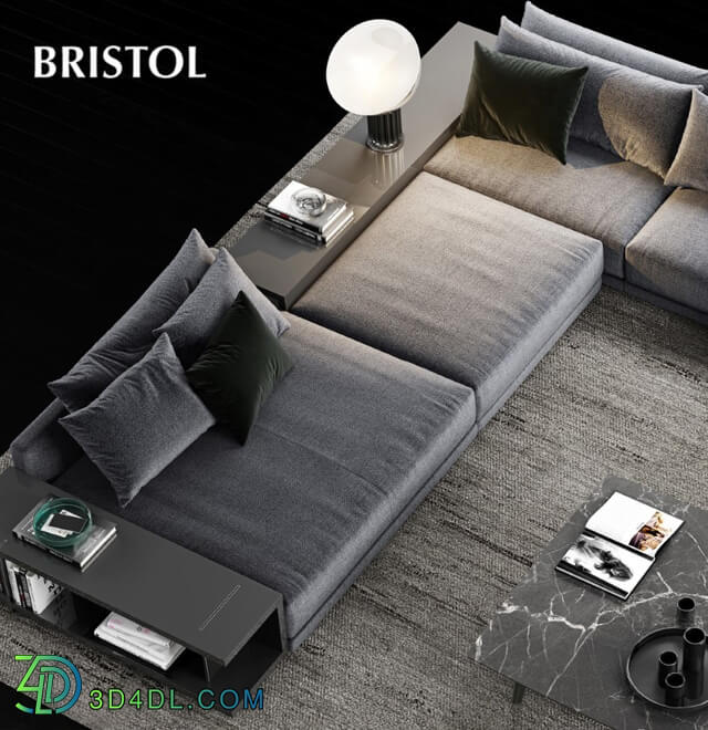 Sofa - Poliform Bristol Sofa 3