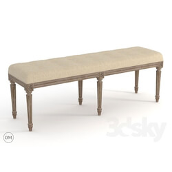 Other soft seating - French louis bench 7801-0008 a015-a 