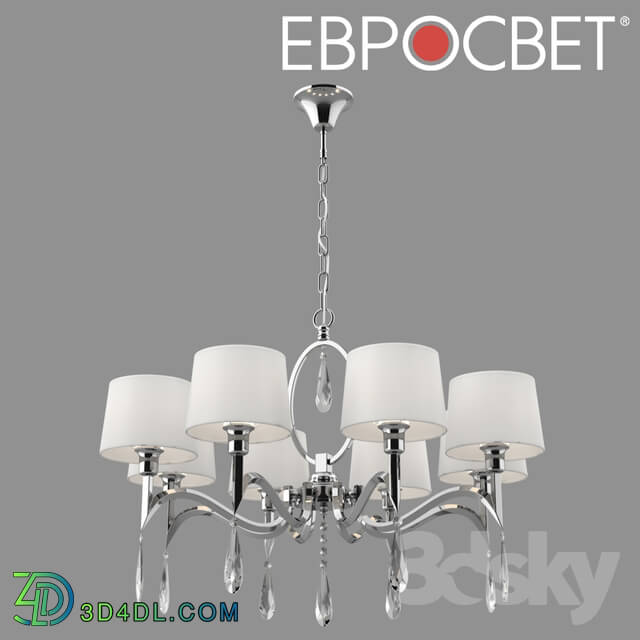 Ceiling light - OM Suspended chandelier with lampshades Eurosvet 10093_8 Strotskis
