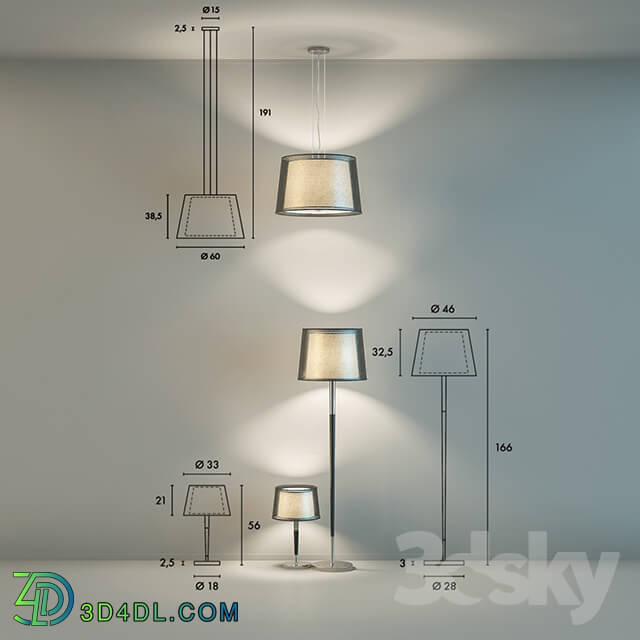 Ceiling light - Set lamps SLV