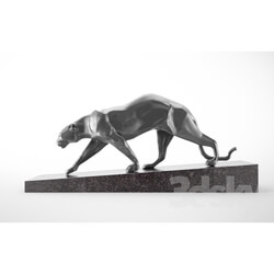 Sculpture - Panther sculpture Art Deco 