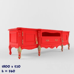 Sideboard _ Chest of drawer - RED COLLECTION 