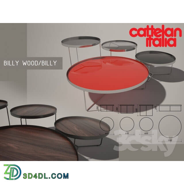 Table - Cattelan Italia _ BILLY_ BILLY WOOD