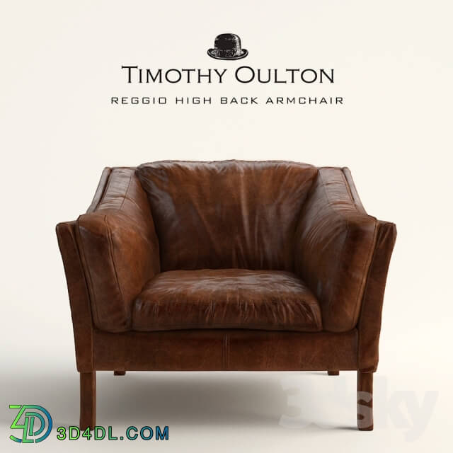 Arm chair - REGGIO HIGH BACK ARMCHAIR_ Timothy Oulton