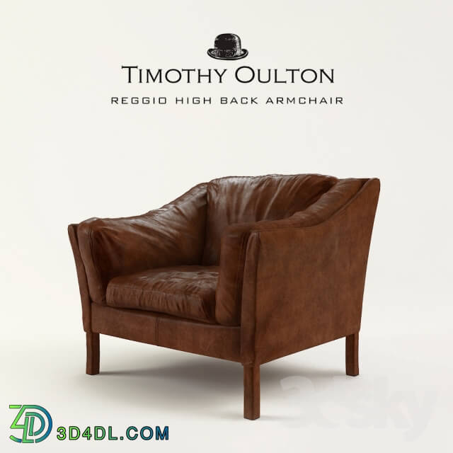 Arm chair - REGGIO HIGH BACK ARMCHAIR_ Timothy Oulton