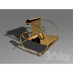 Chair - Golden Armchair 