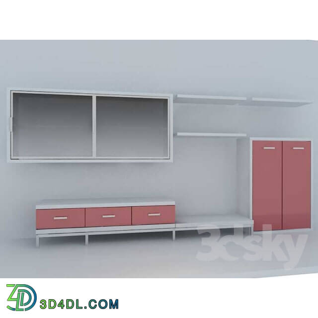 Wardrobe _ Display cabinets - living room Pegasso
