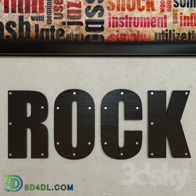 Frame - Posters _quot_Rock _amp_ Roll_quot_