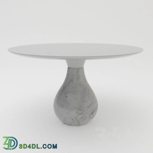 Table - ROCHE-BOBOIS AQUA ROUND PEDESTAL TABLE