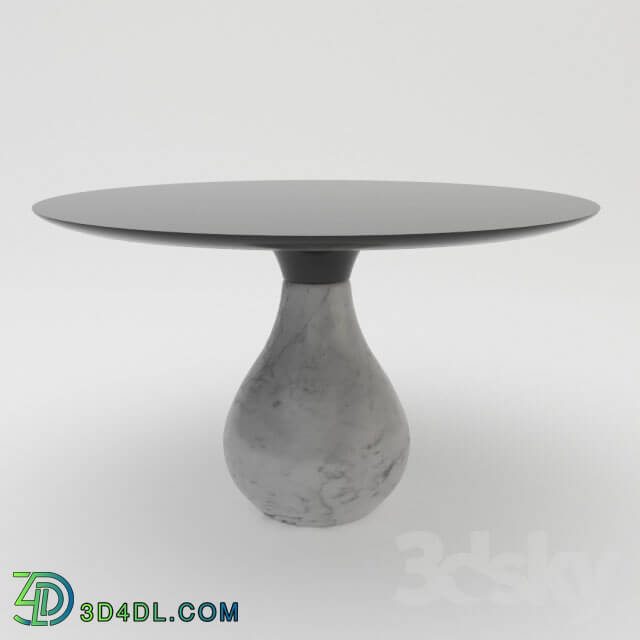 Table - ROCHE-BOBOIS AQUA ROUND PEDESTAL TABLE