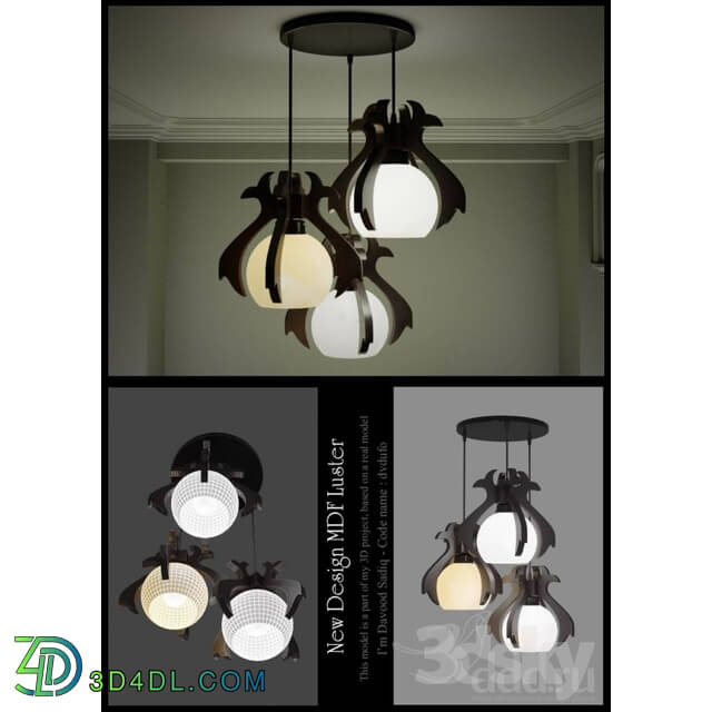 Ceiling light - New Design MDF Luster