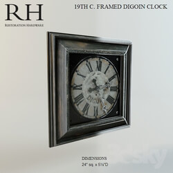 Other decorative objects - Restoration Hardware 19TH c. DIGOIN FRAMED CLOCK 