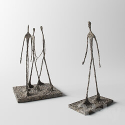 Sculpture - Three Men Walking 