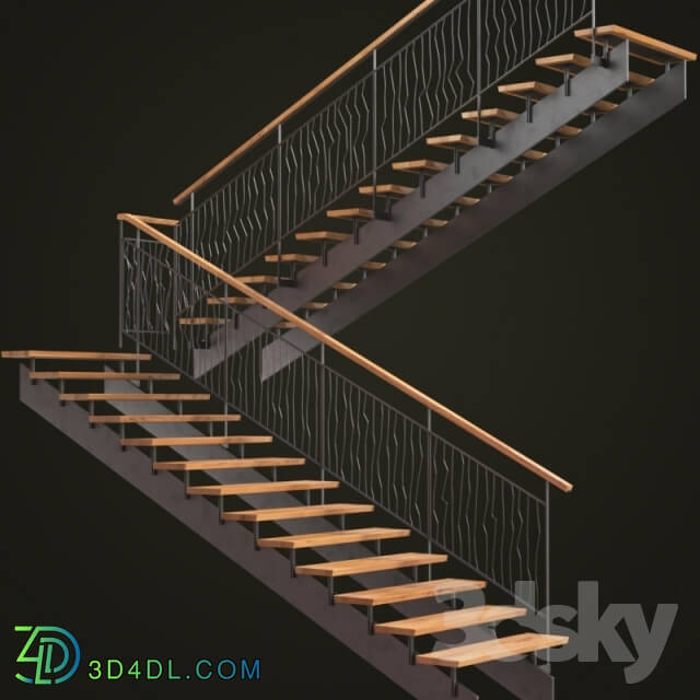 Staircase - forged stairs