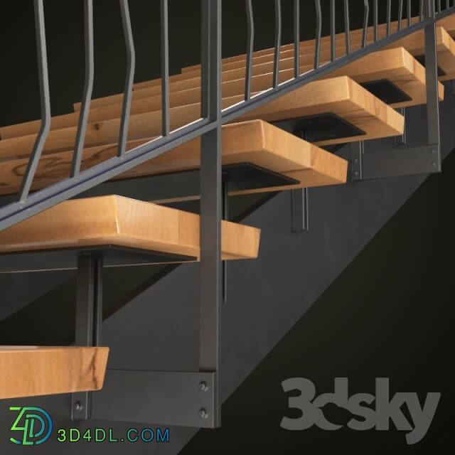 Staircase - forged stairs