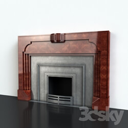 Fireplace - Wooden fireplace 