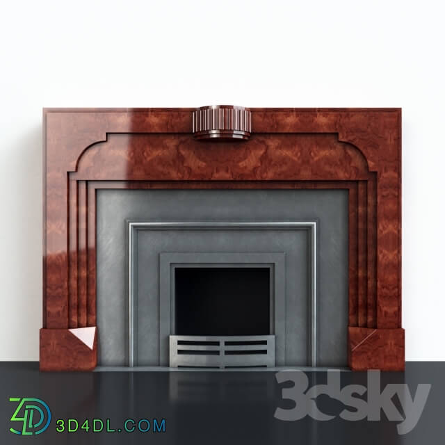 Fireplace - Wooden fireplace