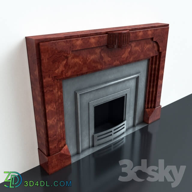 Fireplace - Wooden fireplace