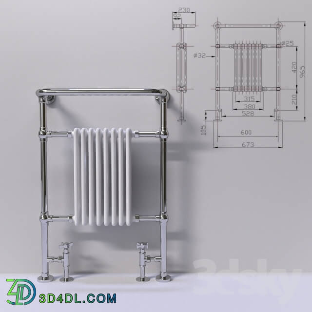 Towel rail - Radiator bath. Towel