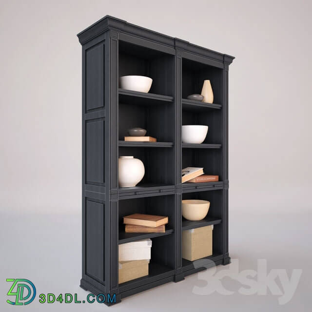 Wardrobe _ Display cabinets - RH Atkins Double Low Bookshelf