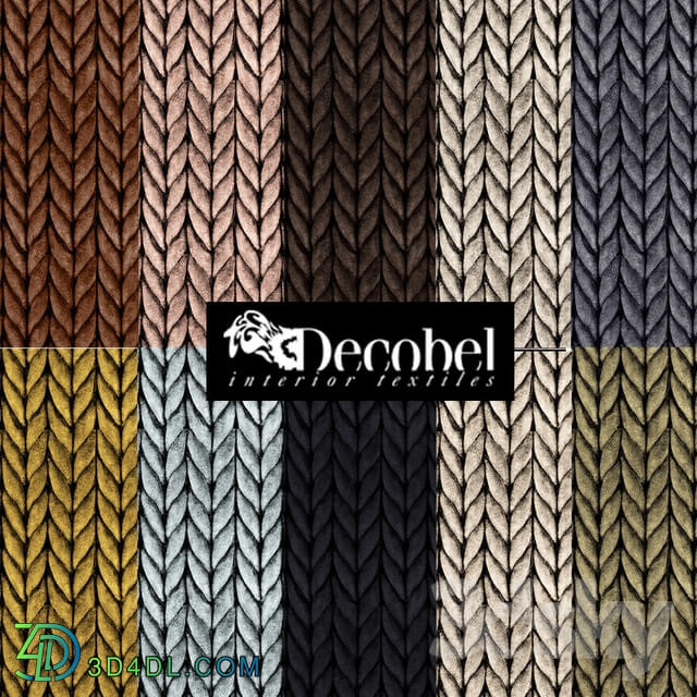 Fabric - Seamless texture _Pigtail_ _10 pcs._ Decobel