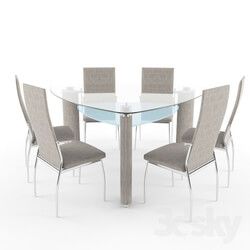 Table _ Chair - Dico Dinning table and chair 