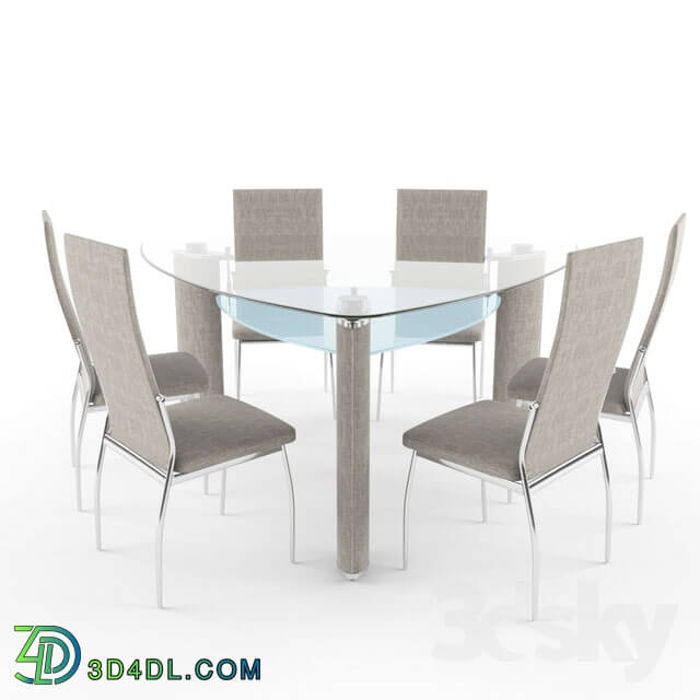 Table _ Chair - Dico Dinning table and chair