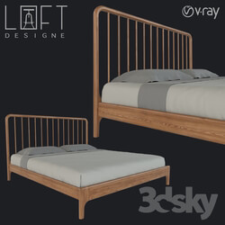 Bed - Bed LoftDesigne 2622 model 